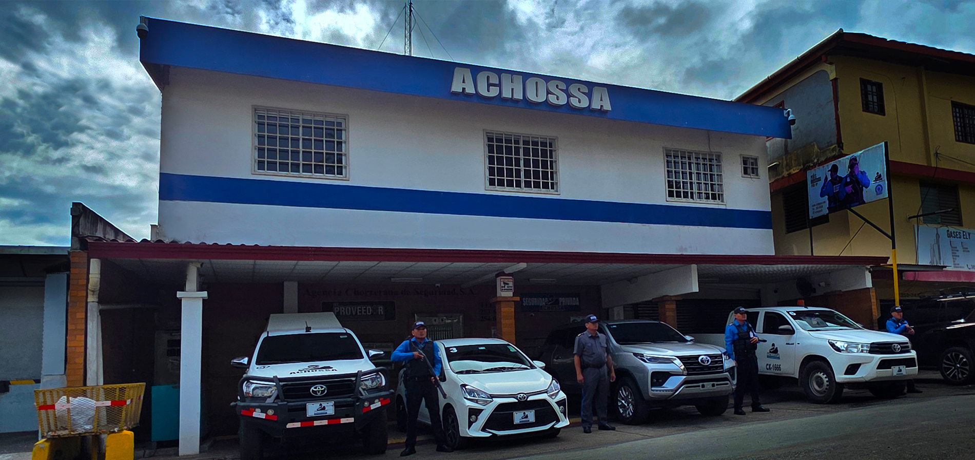 Fachada de las oficinas de ACHOSSA en La Chorrera