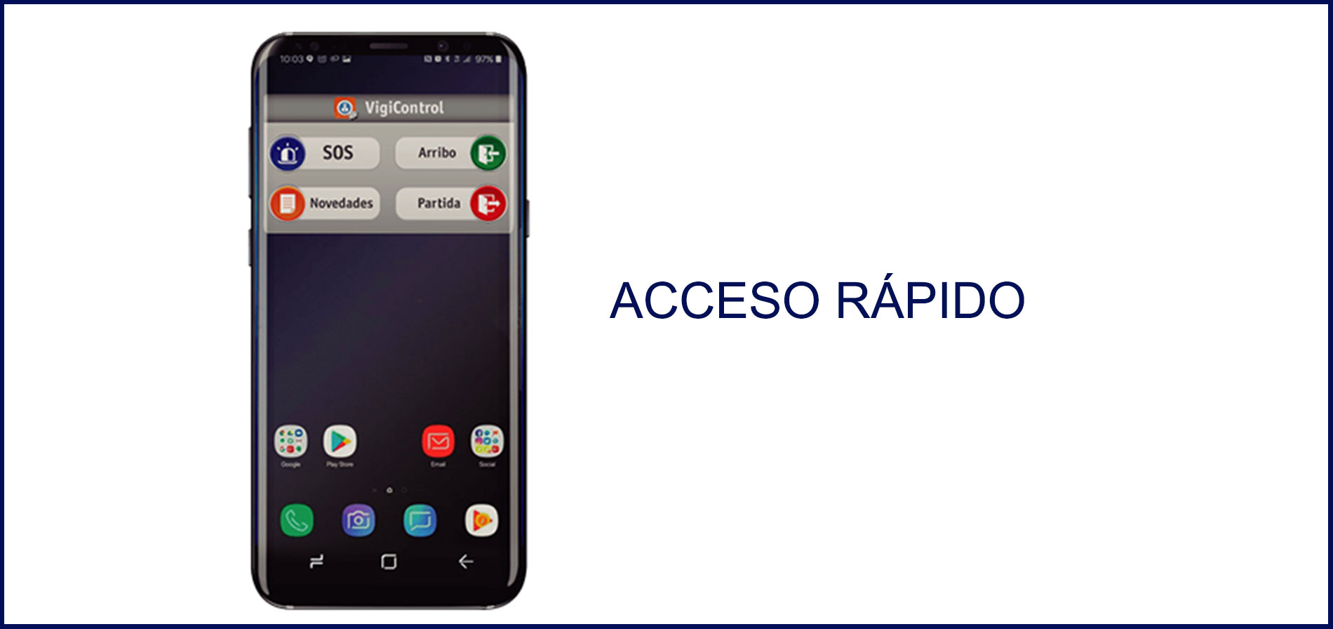 Pantalla de la app Vigicontrol: Funcionalidad 5